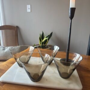 Vintage MCM Lowball Rocks Glasses cocktail